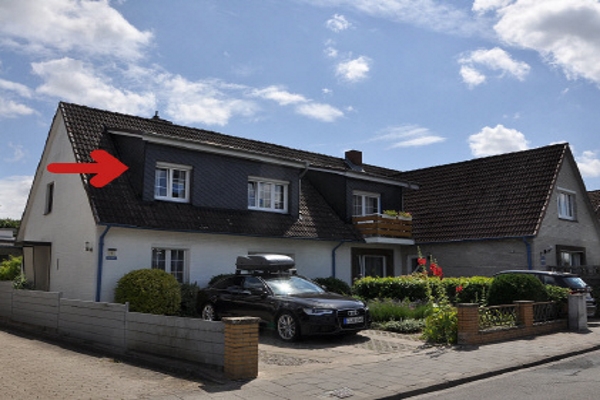 Lage der Wohnung im Ferienhaus Ostsee